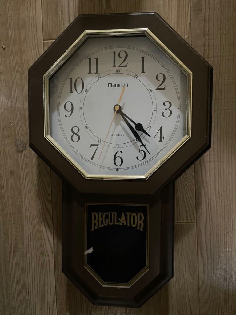 掛け時計 昭和レトロ アンティーク マルマンMARUMAN REGULATOR 札幌