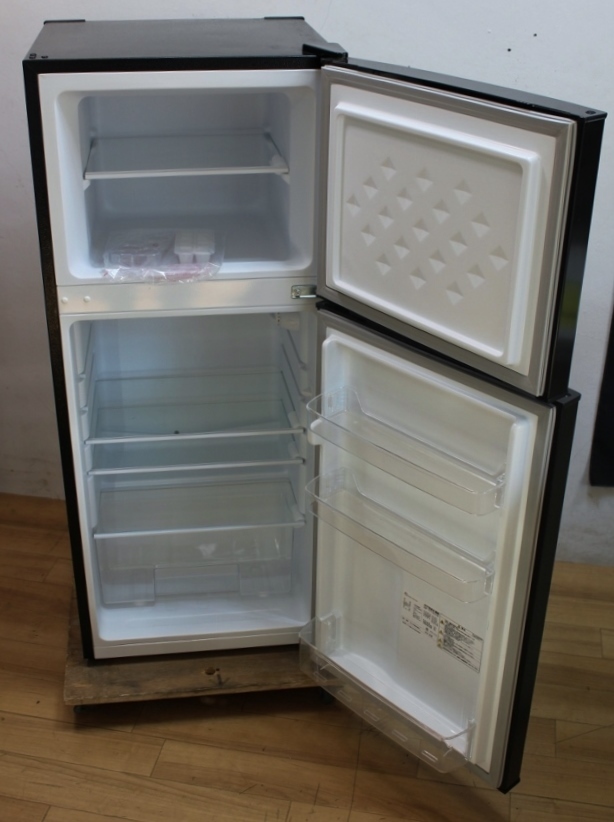 TOHOTAIYO 2ドア冷凍冷蔵庫 TH-118L2BK （ブラック） 118L 左右開き