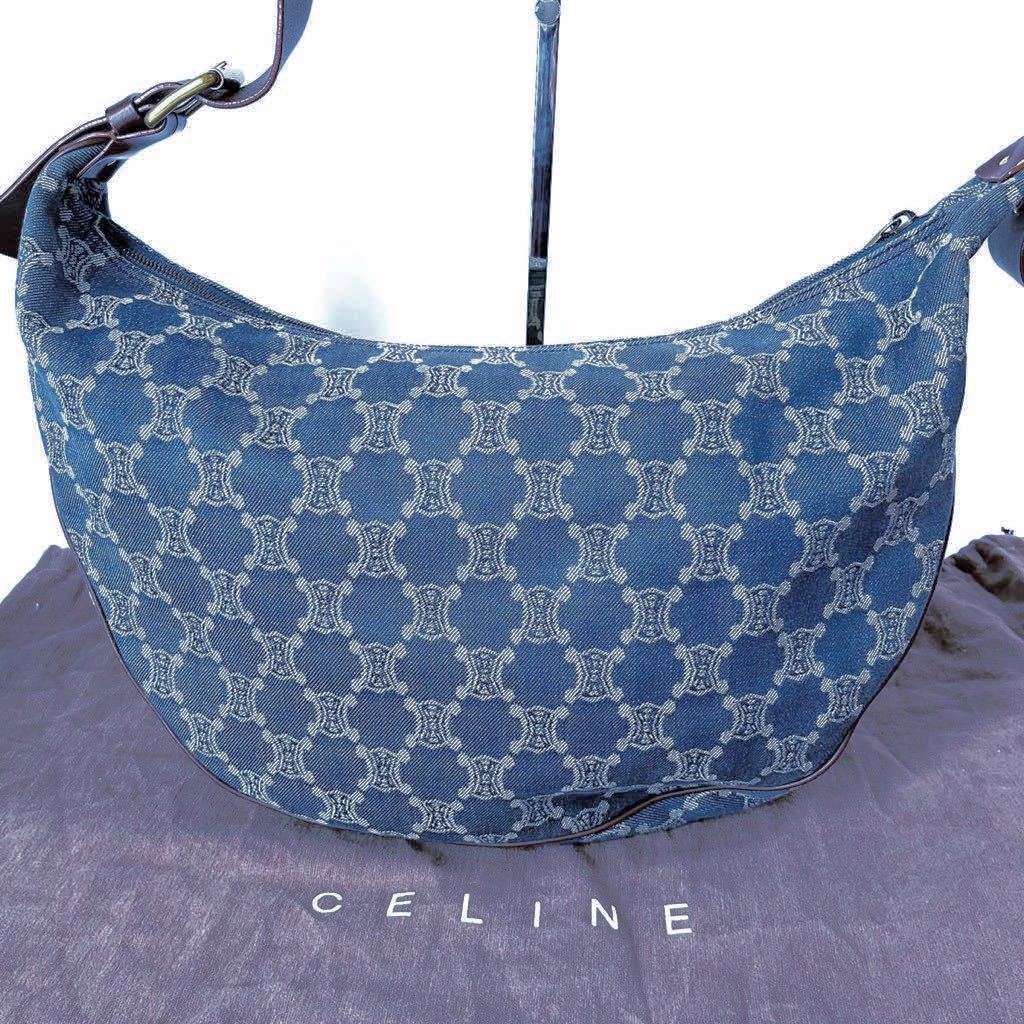 □ 1円 スタート □ 希少 極美品 CELINE セリーヌ デニム パリマカダム 
