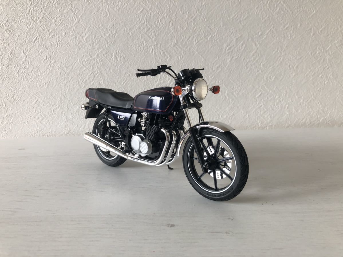 アオシマ製 1/12カワサキ Z400FX フルノーマル完成品 アオシマ製 1/12カワサキ Z400FX フルノーマル完成品