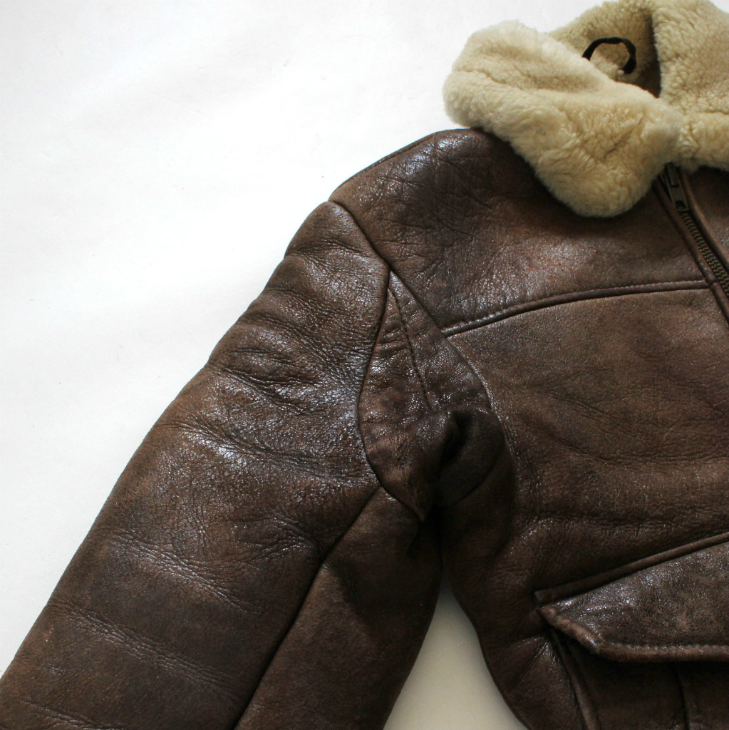 80s Schott ショット シープスキン ムートンジャケット 40 80s Schott ショット シープスキン ムートンジャケット 40