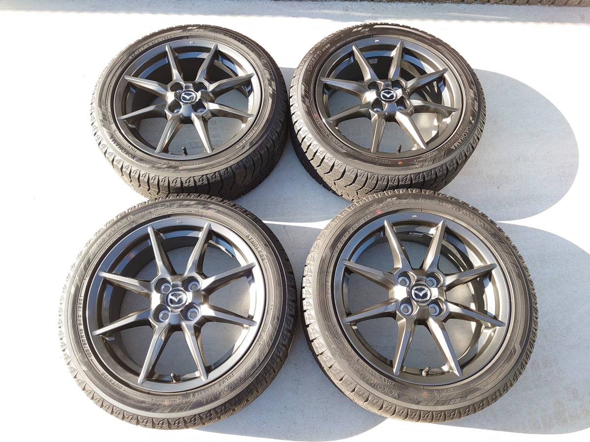 ☆NDロードスター☆ MAZDA純正アルミホイール+スタッドレスタイヤ 