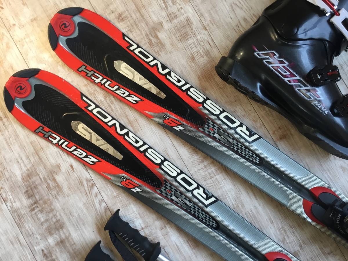 メンテ済 120cm 靴22cm ROSSIGNOL カービングスキーセット メンテ済 120cm 靴22cm ROSSIGNOL カービングスキーセット Elan