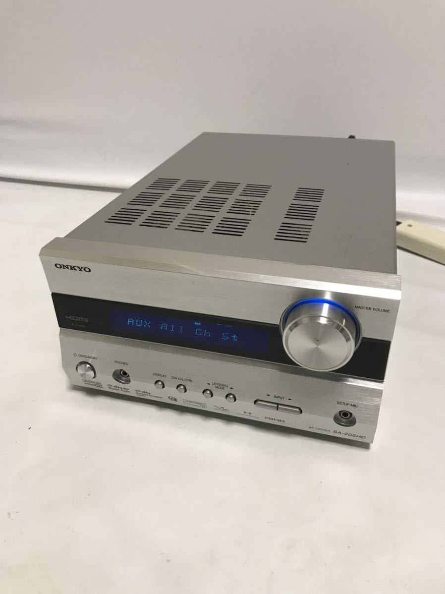ONKYO オンキョー SA-205HD AVセンサー リモコン付 AVアンプ