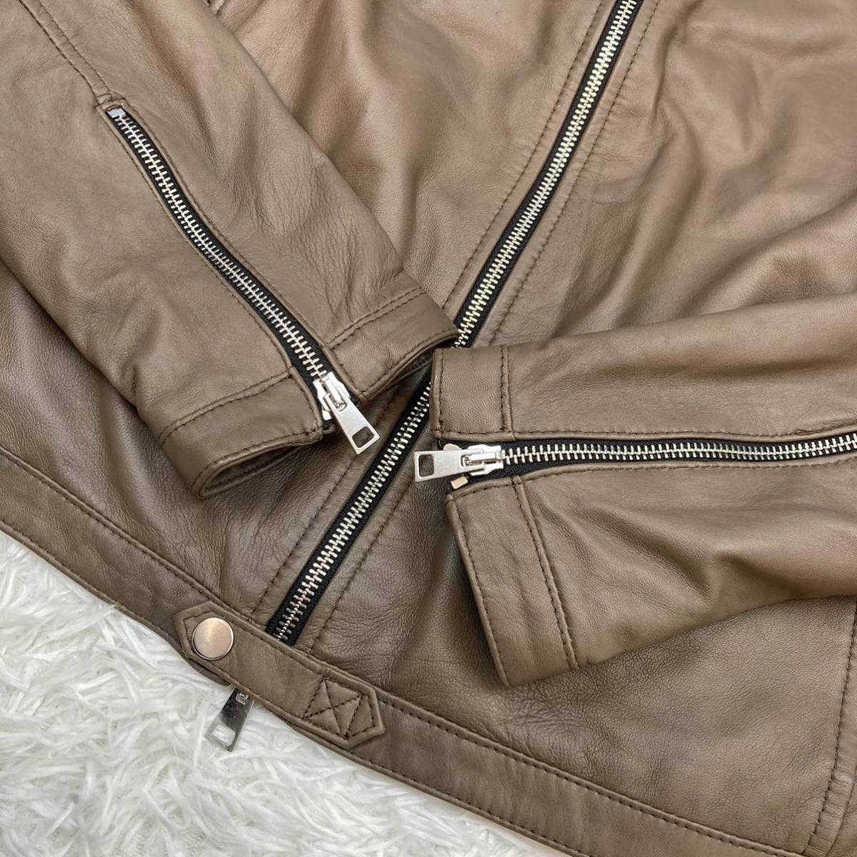 新品13.2万!希少XL!! Delan デラン 最高級レザー 大人上品 シングル 