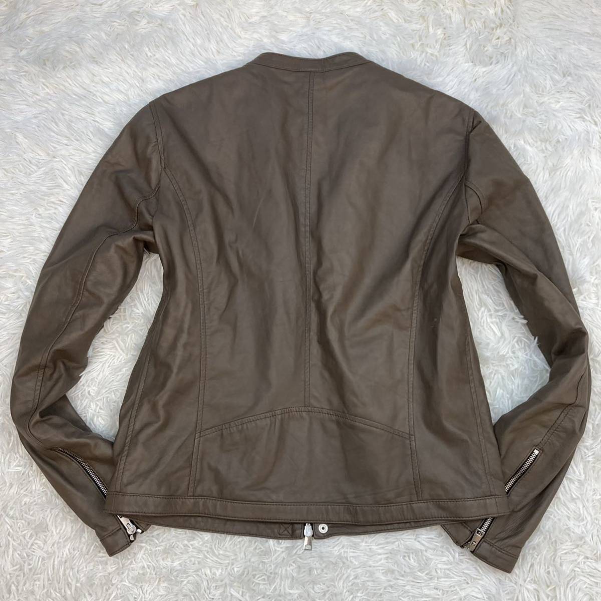 新品13.2万!希少XL!! Delan デラン 最高級レザー 大人上品 シングル 