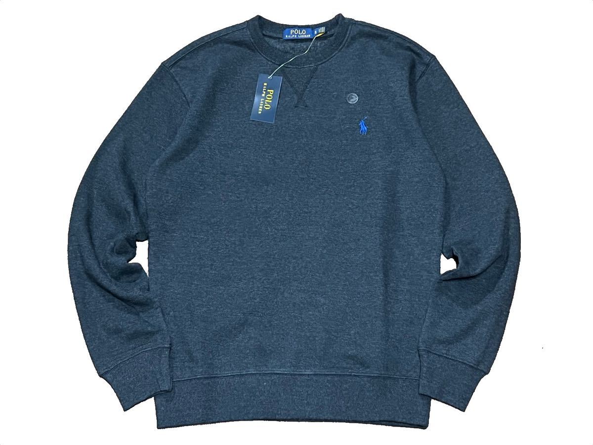 定番，人気セール POLO RALPH LAUREN RALPH LAUREN ポロラルフローレン ラルフローレン スウェット トレーナー チャコールグレー 裏起毛 刺繍 裏起毛(トレーナー)｜売買されたオークション情報、yahooの商品情報をアー 男性用
