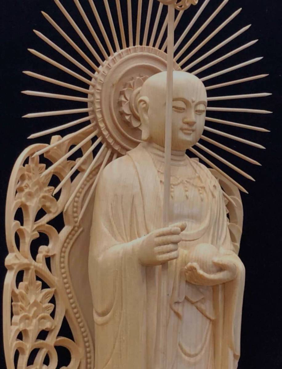 井波彫刻 最高級品 仏教工芸品 迫力満点 総檜材 精密細工 木彫