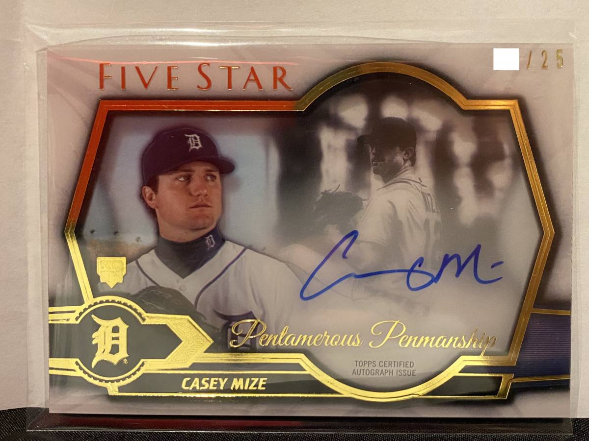 Casey Mize 最終値下topps - Topps Trading Autographed メルカリ mlb 