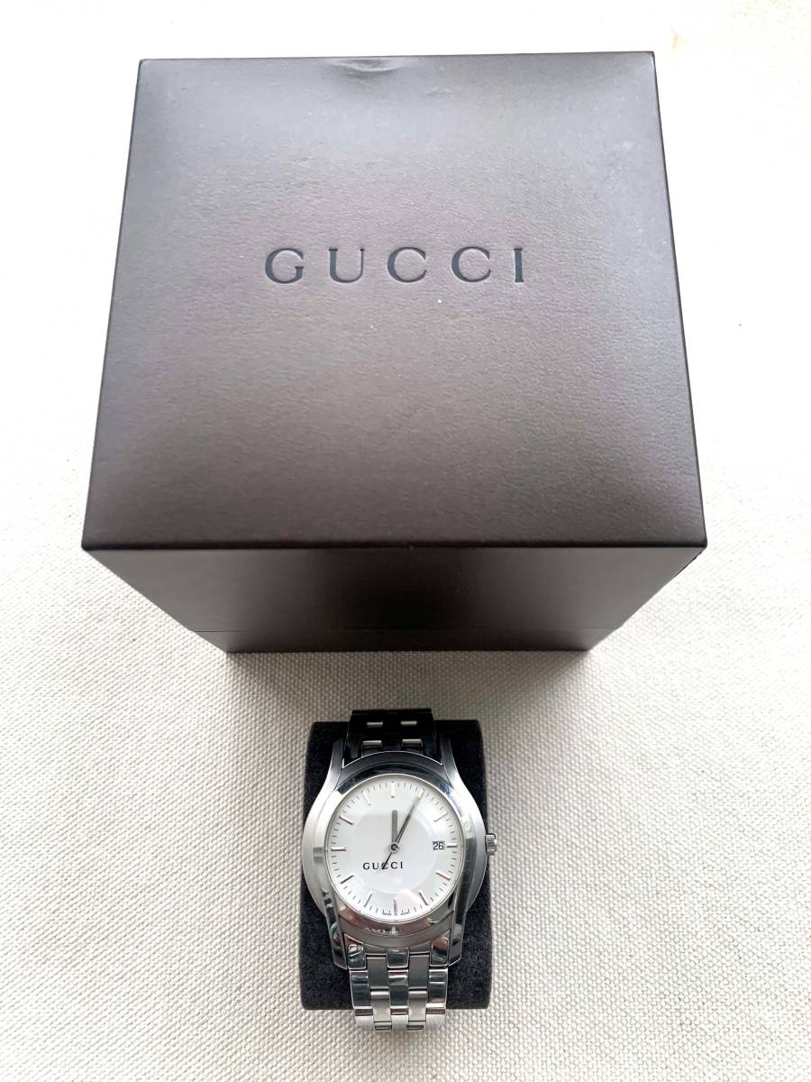 GUCCI 5500XL メンズ腕時計 クォーツ 電池交換済 グッチ GUCCI 5500XL メンズ腕時計 クォーツ 電池交換済 グッチ GUCCI