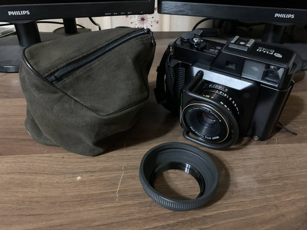FUJI GS645 6×4.5 Pro EBC FUJINON W 60mm 1:4 レンズフード・ケース付
