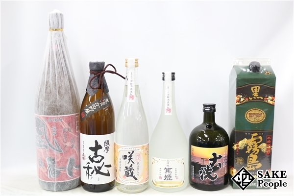 ☆注目! 芋焼酎6本セット 風の番人 1800ml 古秘 900ml 咲蔵 720ml 等