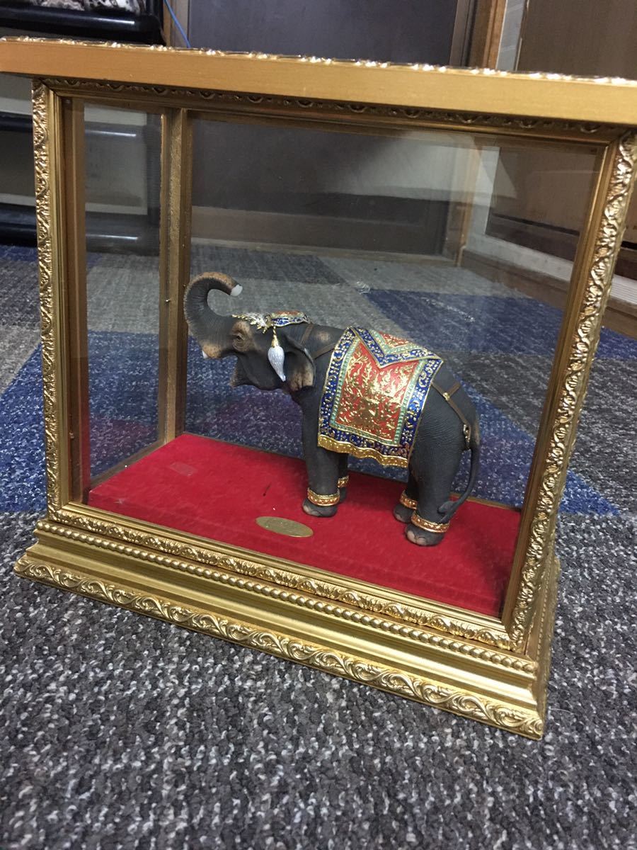 OW12-39】エスニック インテリア 置物 象 オブジェ ゾウ 海外製 お土産  