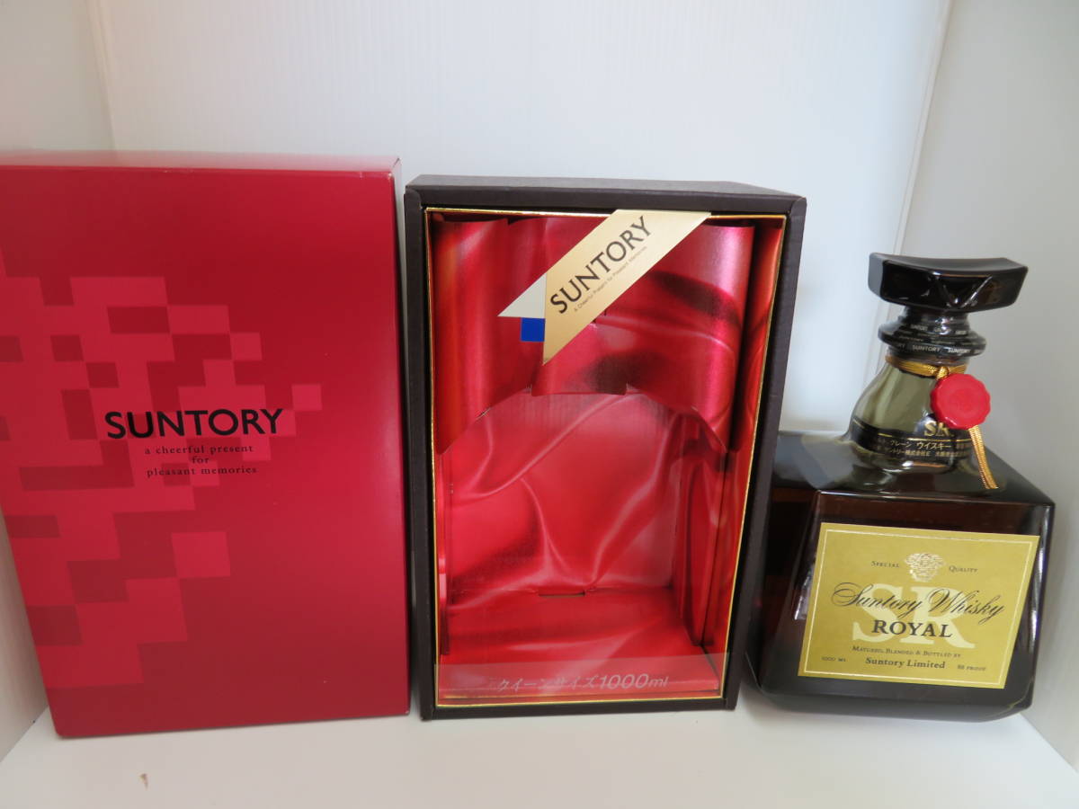 未開栓】サントリー ROYAL SR クイーンサイズ 1000ml ウイスキー 福島