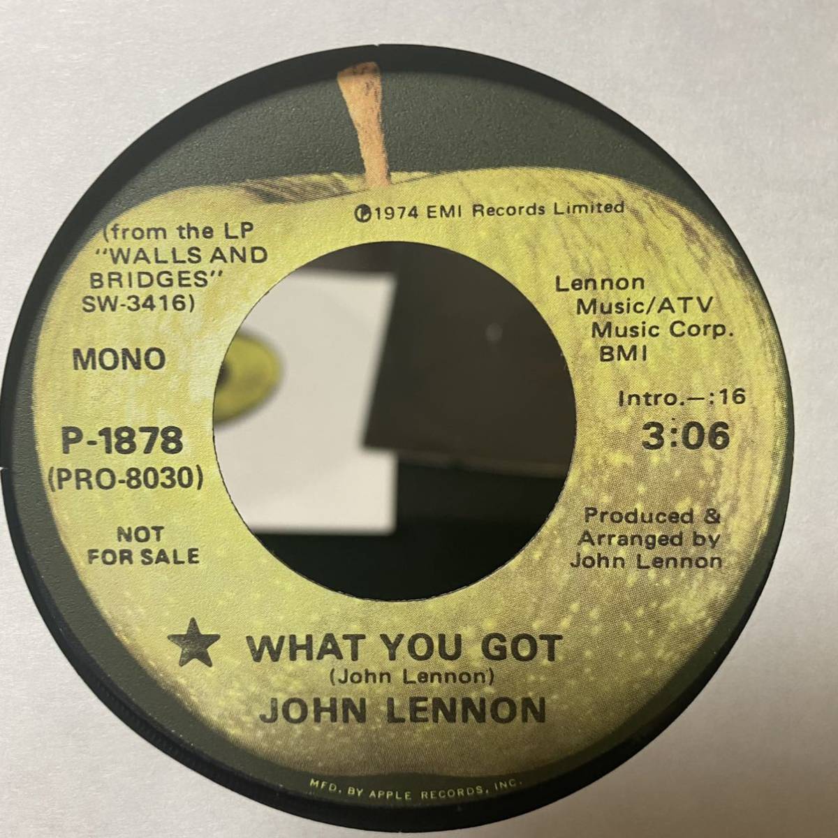  レア ジョンレノン What You Got アメリカ プロモシングル オリジナル beatles ビートルズ 1974 レコード(THE BEATLES)｜売買されたオークション情報、yahooの商品情報をアーカイブ公開 - オークファン B