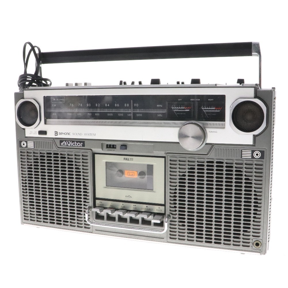 Victor カセット・4トラックステレオカラオケ K-99STEREO Victor ヴィクター ステレオラジオカセットレコーダー RC-828 FM/AM