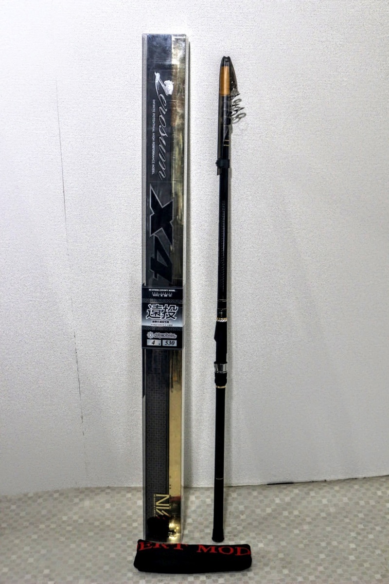 No.166 NISSIN ゼロサム 磯 遠投 X4 4号 530 備品・箱付き 宇崎日新