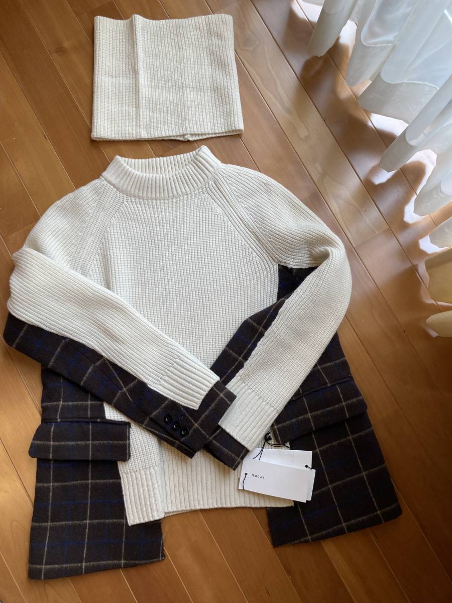  sacai ニット スヌード付き(女性用)｜売買されたオークション情報、yahooの商品情報をアーカイブ公開 - オークファン 女性用