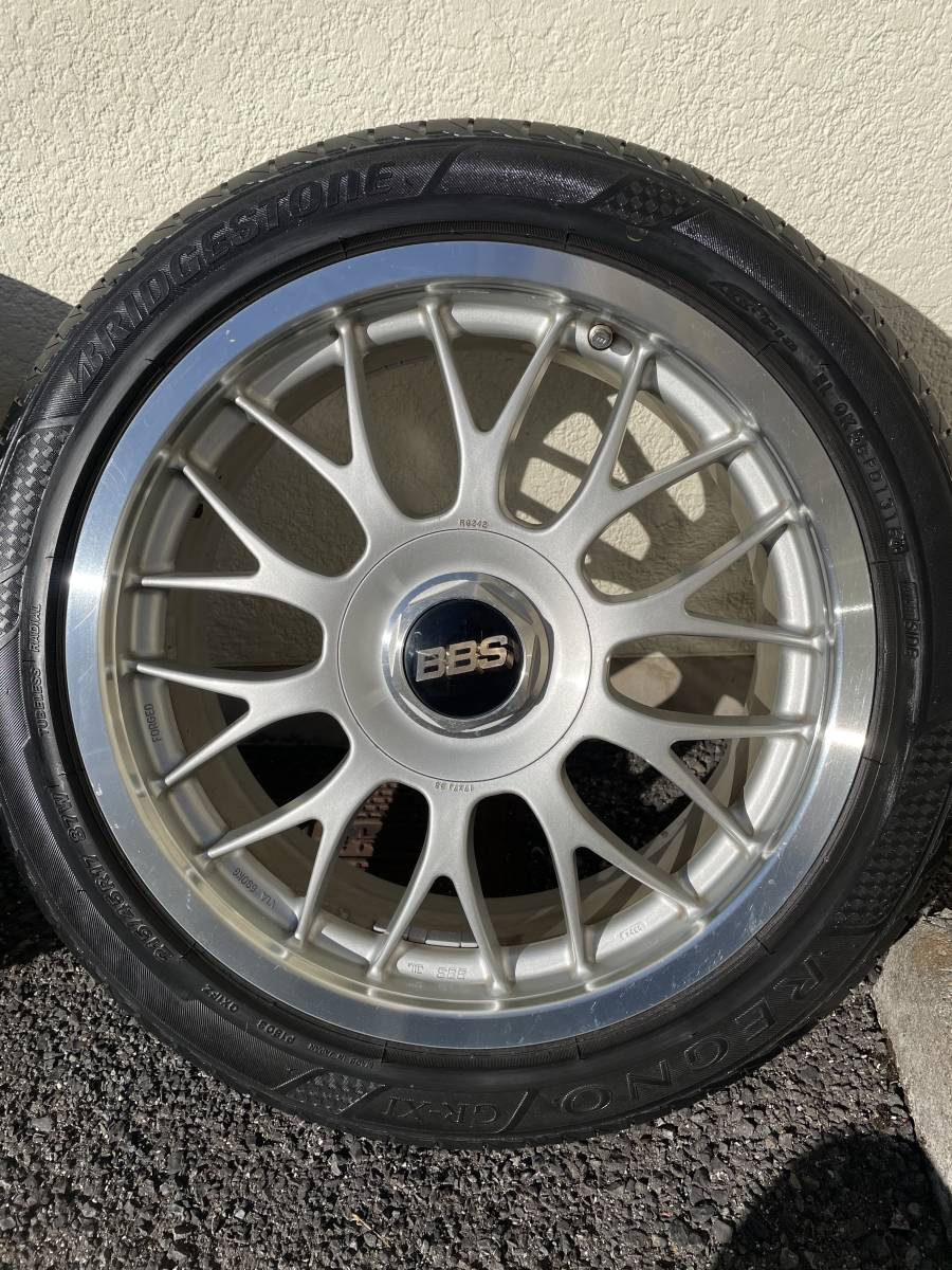 BBS RG242 PCD 100/114.3 +38☆215/45R17☆REGNO GR-XI☆バリ山4本セット♪_1