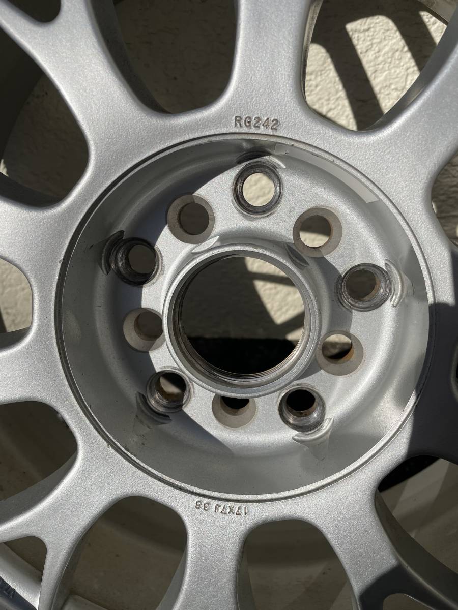 BBS RG242 PCD 100/114.3 +38☆215/45R17☆REGNO GR-XI☆バリ山4本セット♪_4