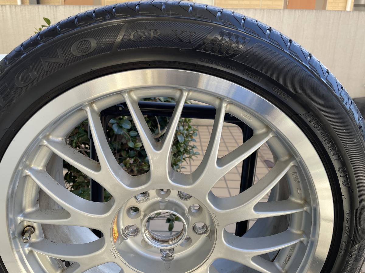 BBS RG242 PCD 100/114.3 +38☆215/45R17☆REGNO GR-XI☆バリ山4本セット♪_9