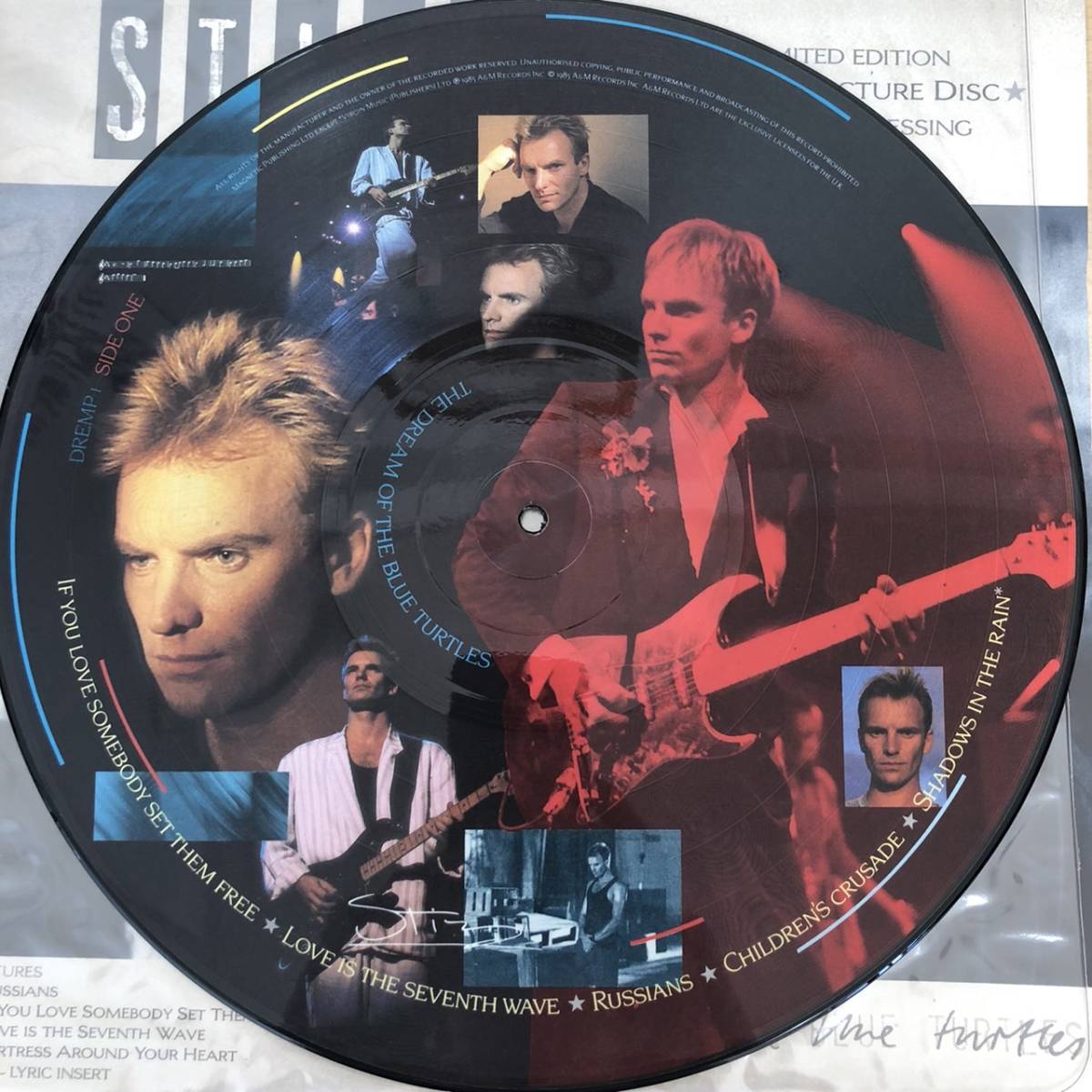 【2026，本物保証】 レア 限定ピクチャー盤LP Sting / The Dream Of The Blue Turtles 1985年 UK盤 A&M 変形ジャケ スティング ブルー タートルの夢(Sting)｜売買されたオークション情報、yahooの商品情報をアーカイブ公開 - オ S
