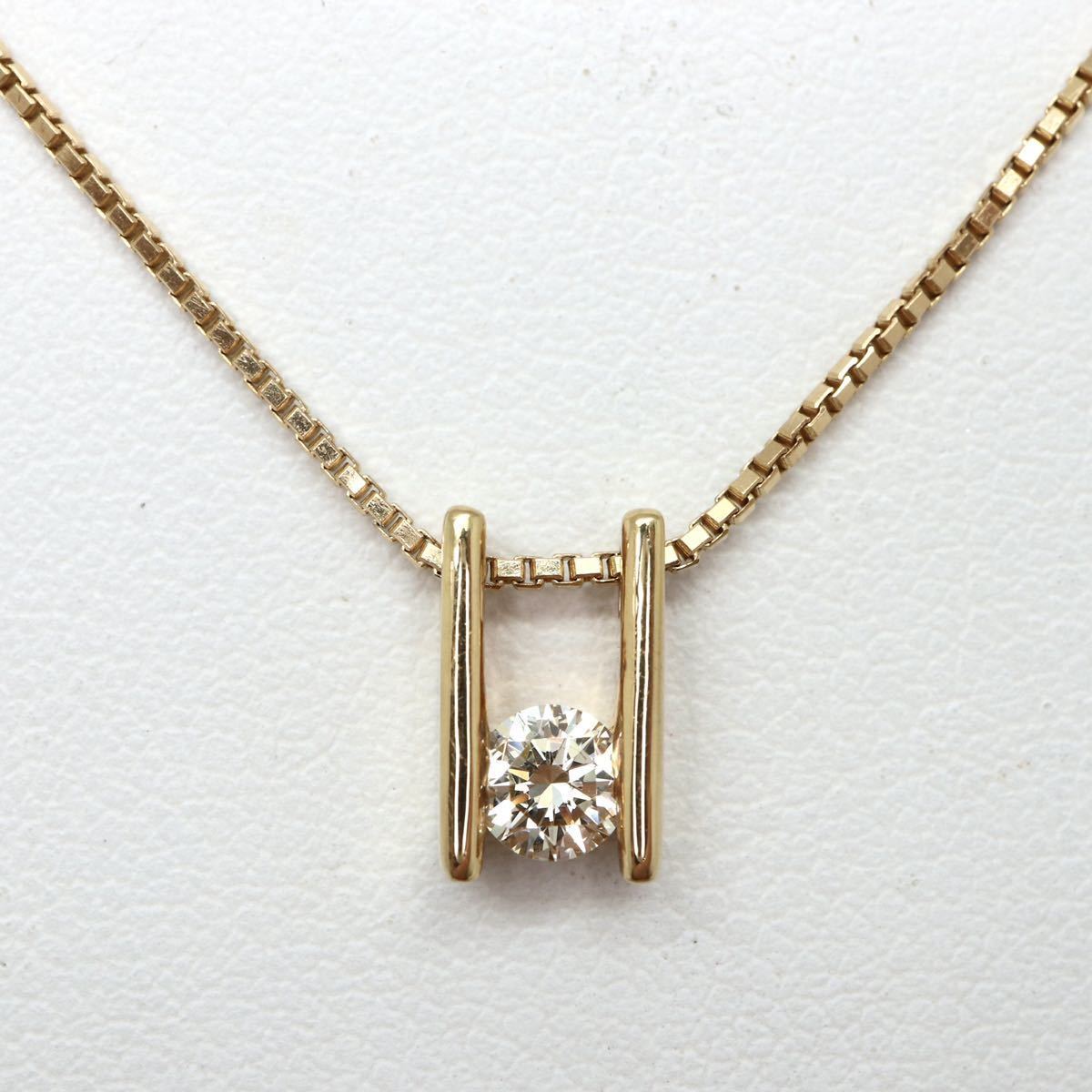 TASAKI(田崎真珠)】天然ダイヤモンドネックレス/ペンダント0.21ct K18