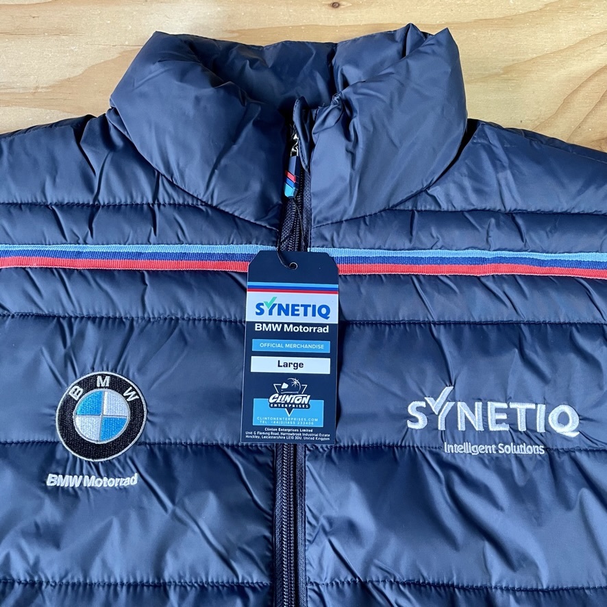 未使用☆BMW モトラッド SYNETIQ 中綿 ナイロンジャケット ネイビー/L  