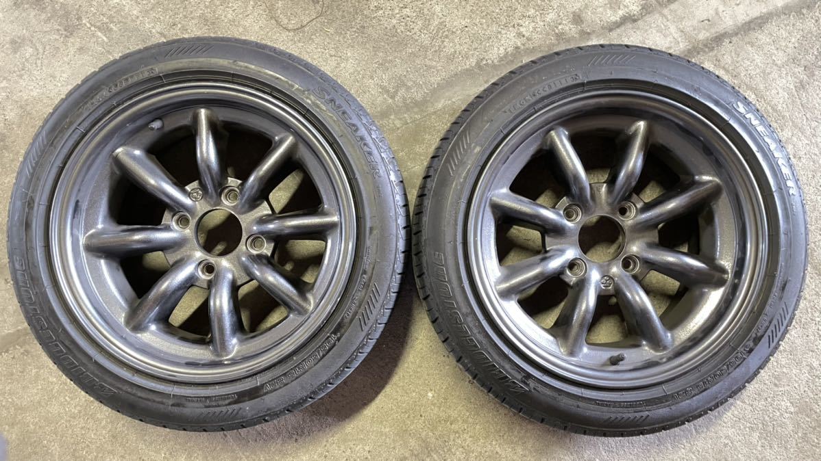 ワタナベ エイトスポーク F8 15×7J 2本 AE86 サニトラ ハコスカ 