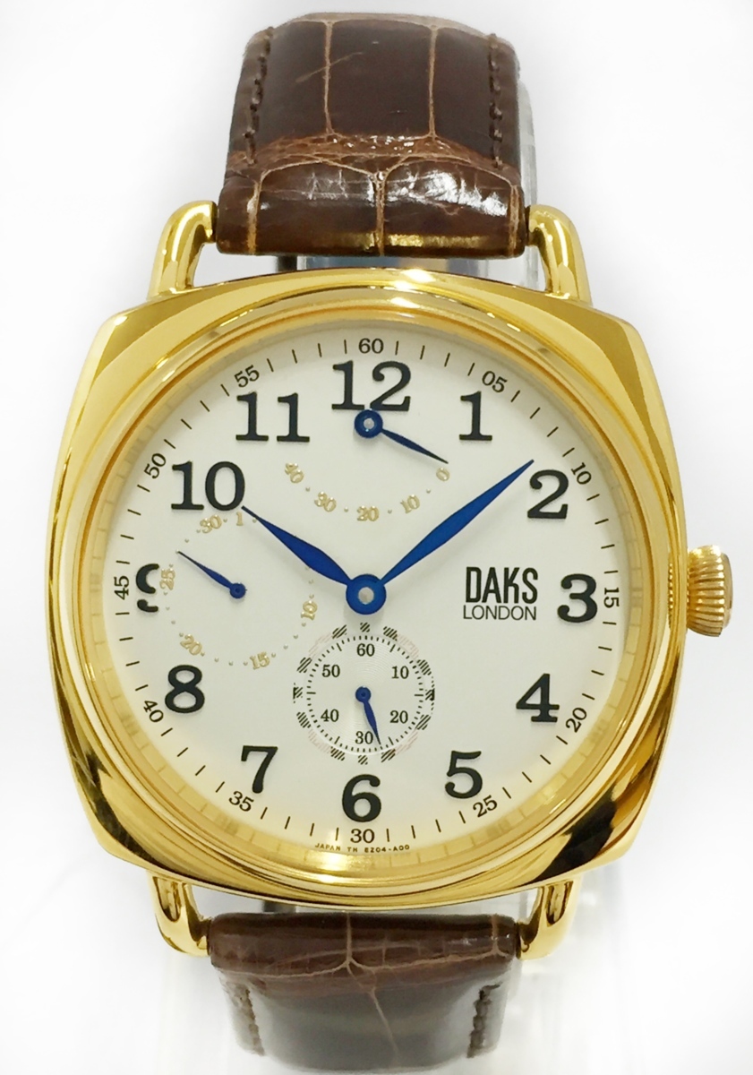 未使用品!! DAKS/ダックス 自動巻 オートマチック 耐磁 革バンド