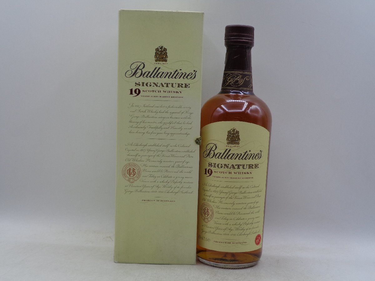 同梱OK商品】BALLANTINE'S SIGNETURE 19年 バランタイン シグネチャー