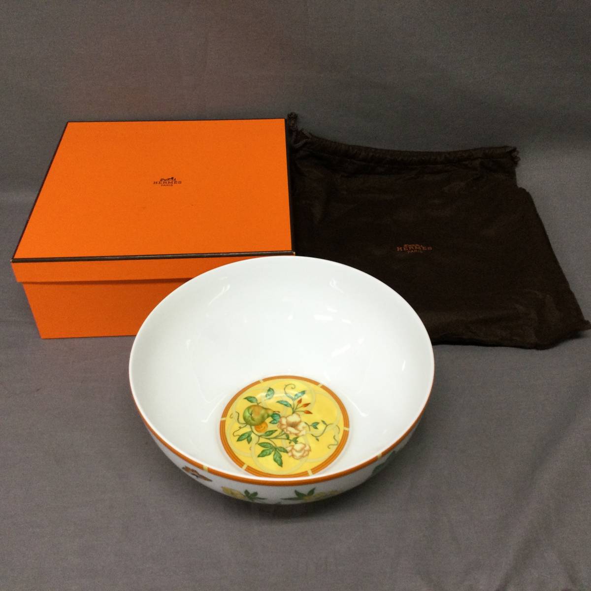 040203 198133 HERMES エルメス シェスタプレート ボウル皿 箱入り
