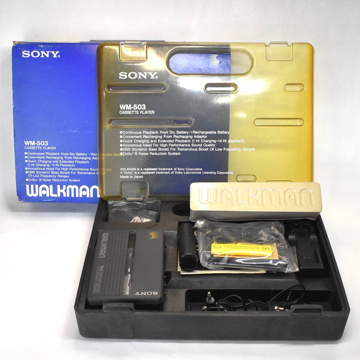 ☆付属品多数☆ SONY ソニー WALKMAN ウォークマン WM-503 CASSETTE