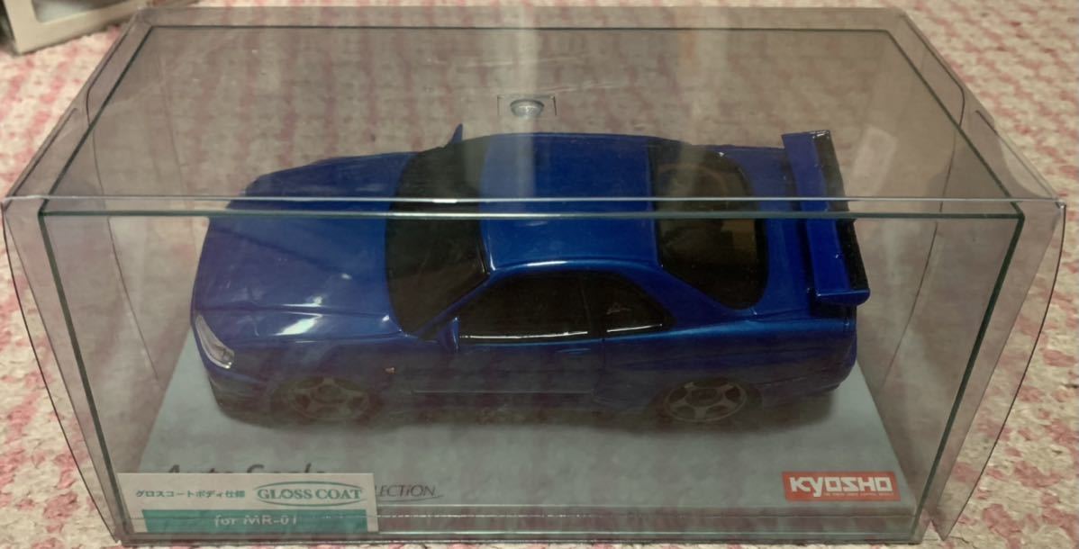 京商 ミニッツ ニッサン スカイライン GT-R R34 ブルー オートスケール