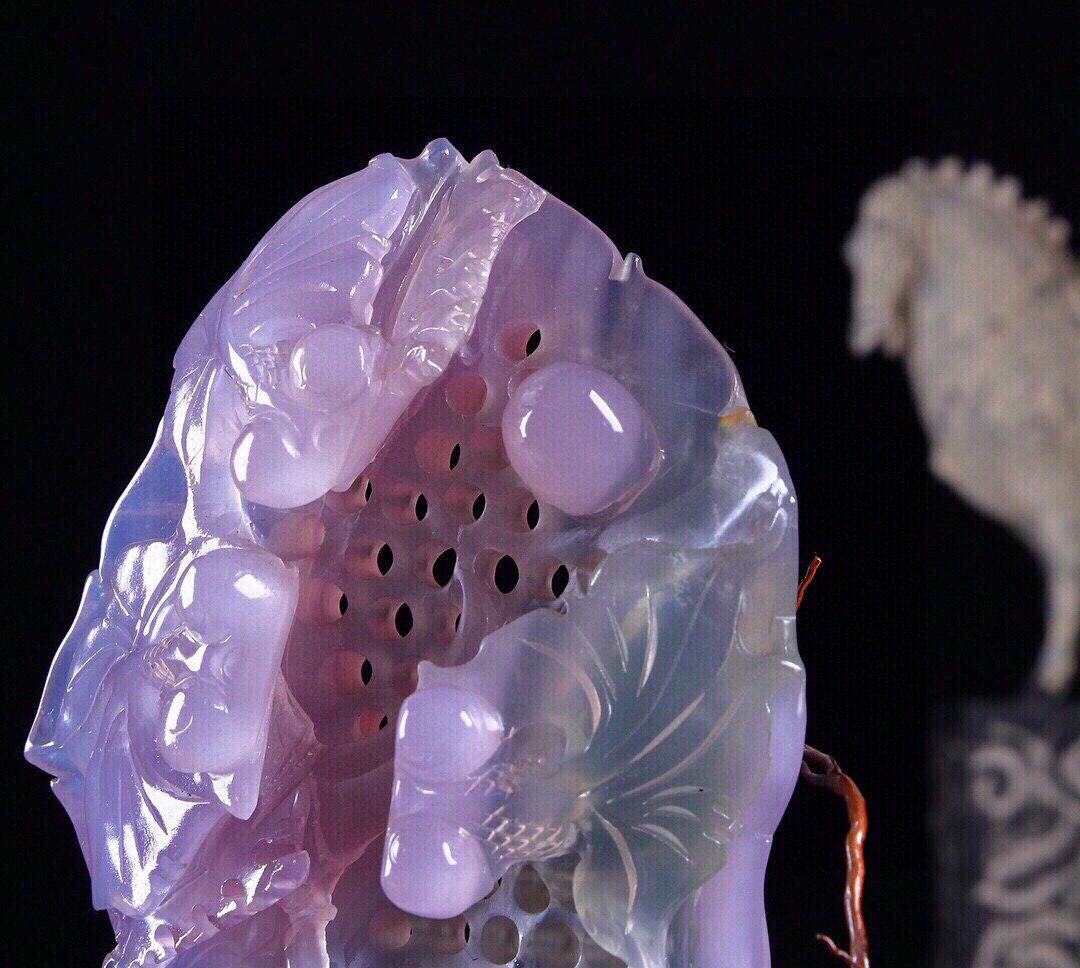 BS127☆極上品収蔵☆三彩翡翠石 魚 翡翠彫 極細工 細密