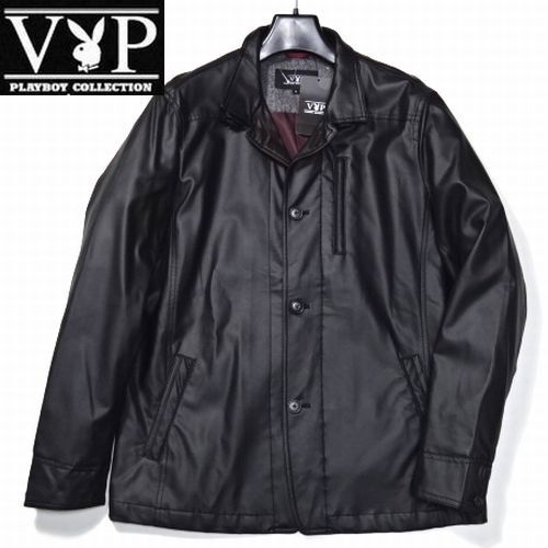 ☆新品 定価2.75万 PLAYBOY COLLECTION オールFレザー ジャケット  