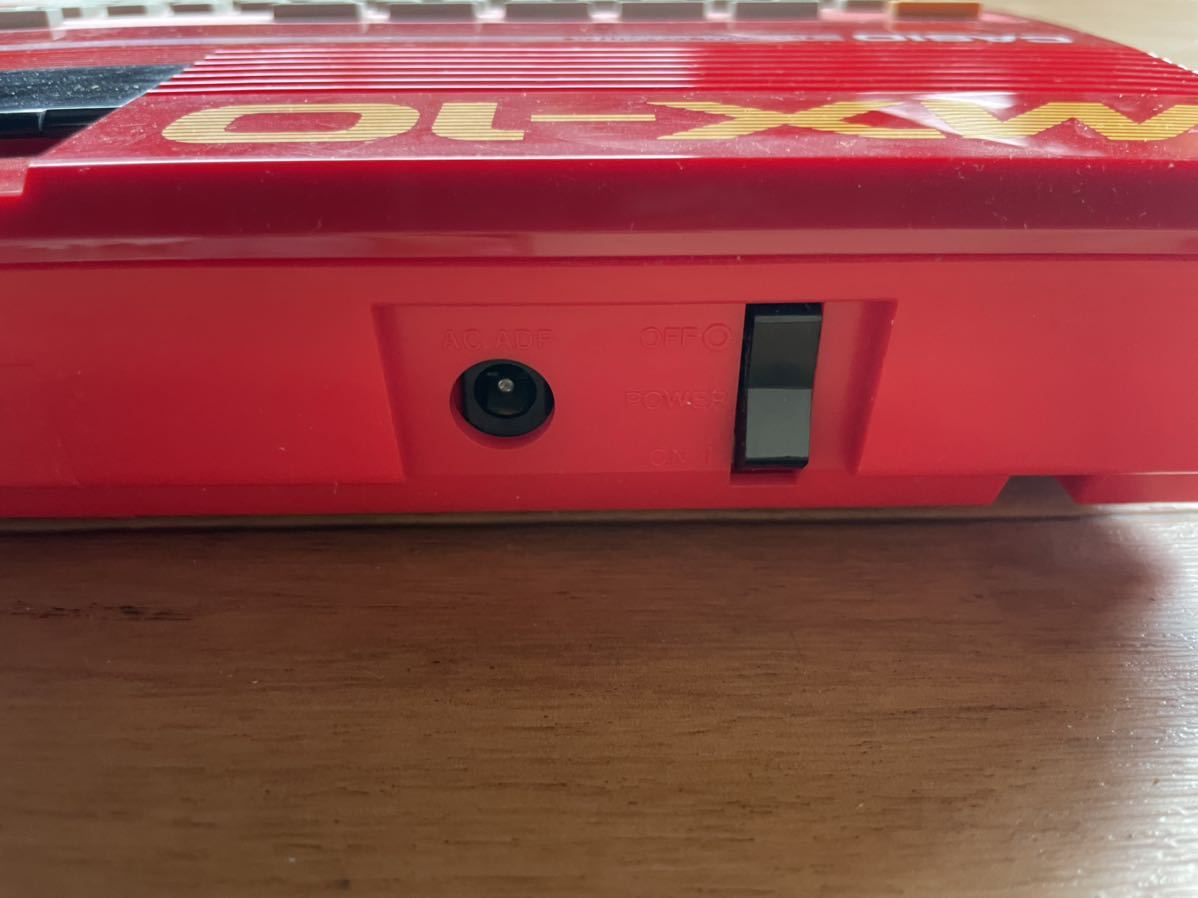 CASIOカシオMSパーソナルコンピューター MX-10 アカ/ジャンク品 MX-10