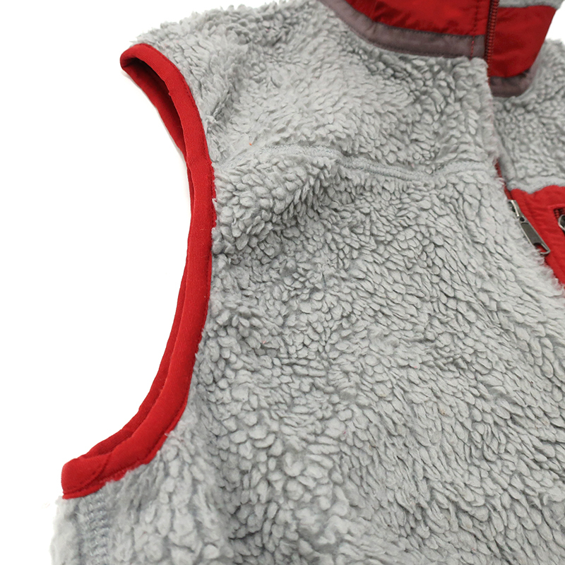 patagonia フリースベスト Lサイズ グレー/レッド 希少カラー◎patagonia パタゴニア クラシック レトロX フリースベスト