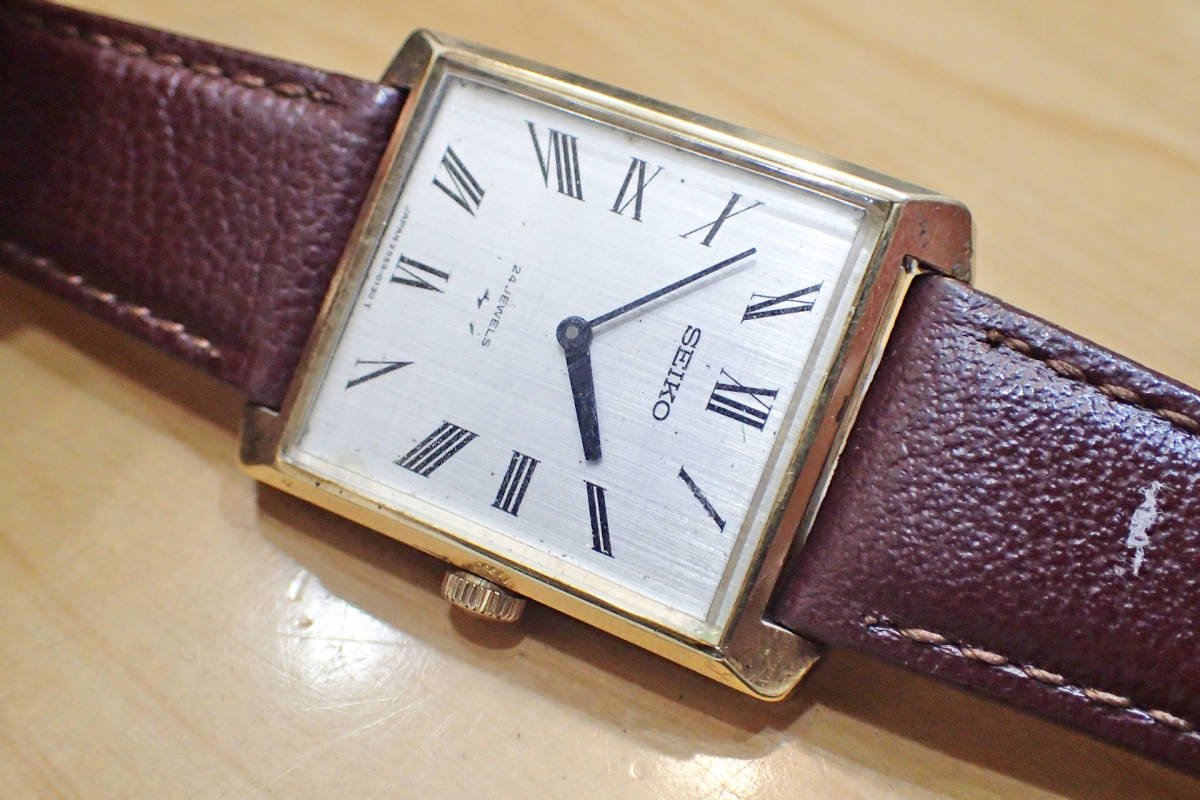 SEIKO セイコー 2519-3002 スクエア ヴィンテージ 腕時計 金張り SEIKO/セイコー シャリオ ◇2519-3002 ゴールド/スクエア アンティーク