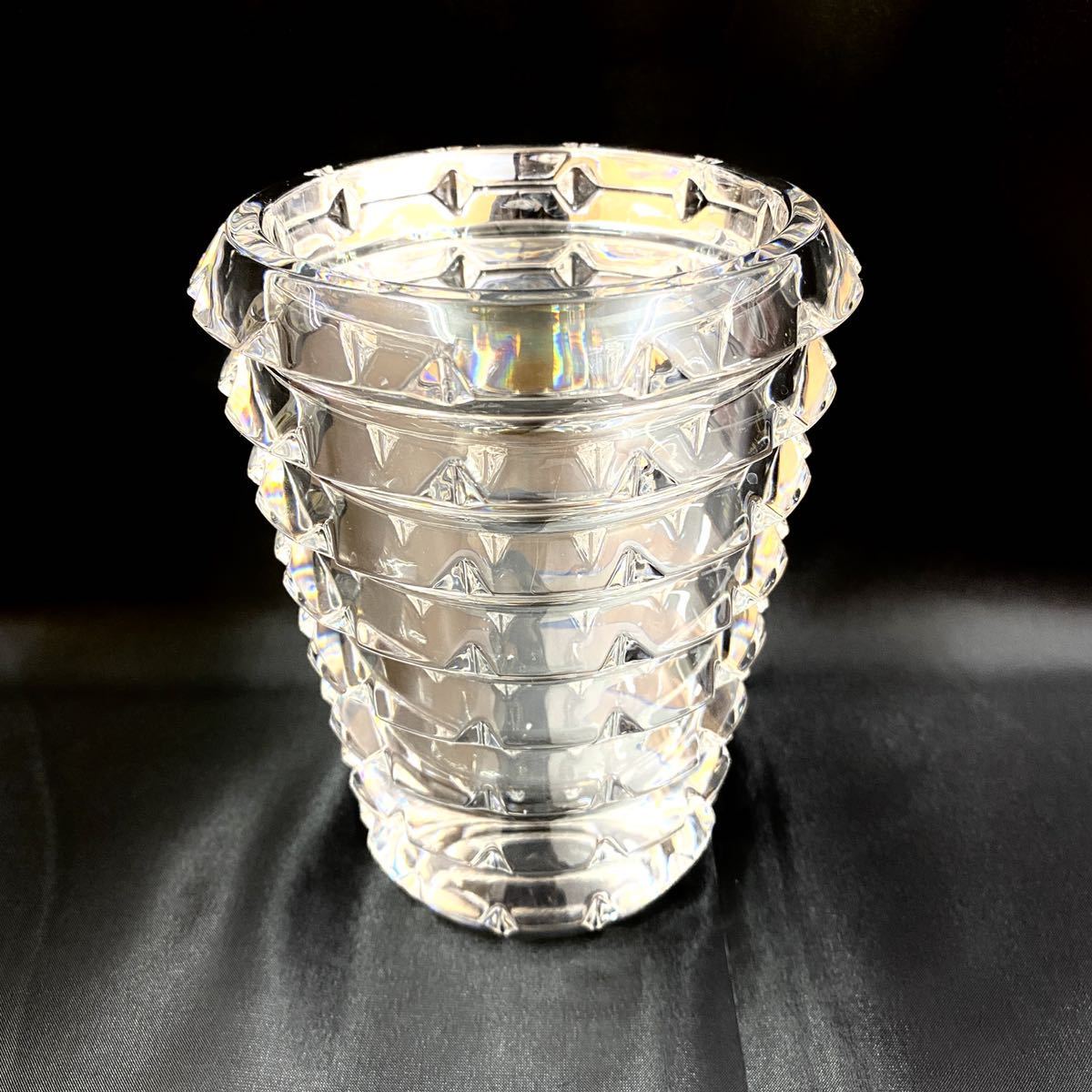 Baccarat クリスタル アルルカン フラワーベース花器 クリア バカラ