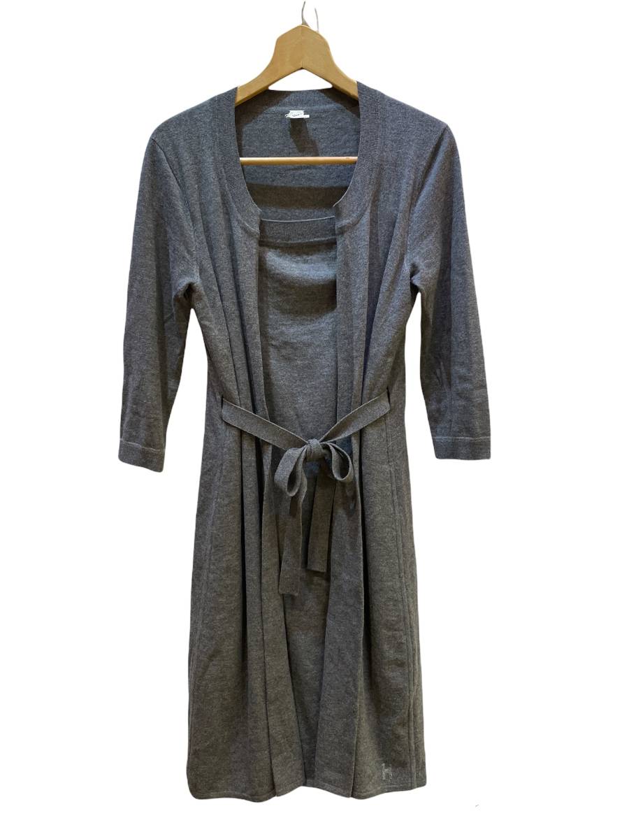 お買い得，新作 HERMES エルメス ニットワンピース ソルド品 ONEPIECE グレー #38 ウール MADEINイタリア(ワンピース（ロング）)｜売買されたオークション情報、yahooの商品情報をアーカイブ公開 - オークファン 女性用