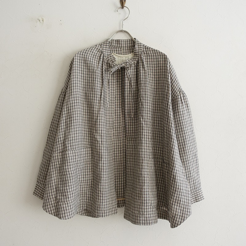 fig CHECK shirt（シャツ London（フィグロンドン）の「LINEN gingham