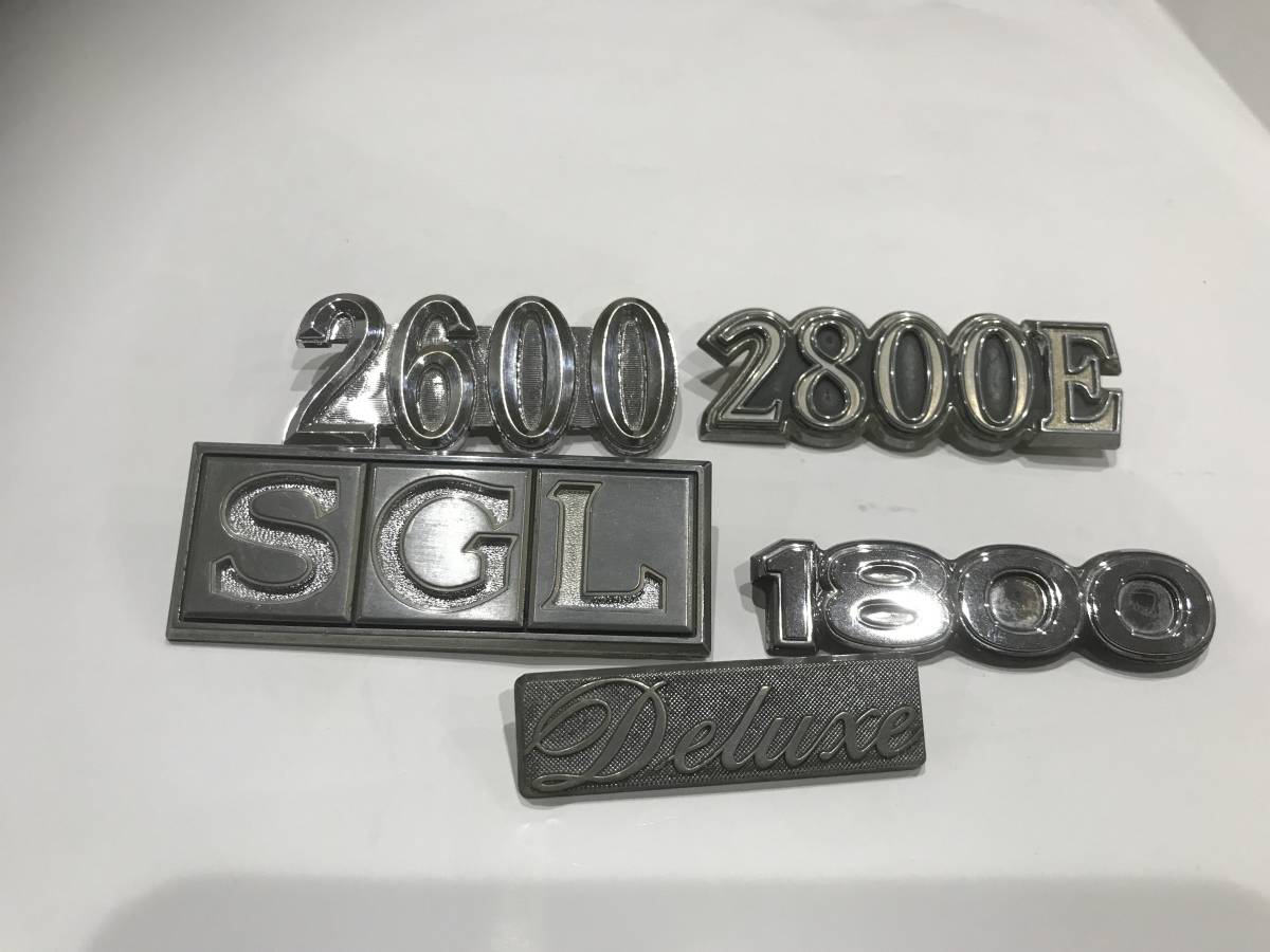 ☆ 日産 ローレル セドリック SGL 2800E 2600 エンブレム 他 5個セット 