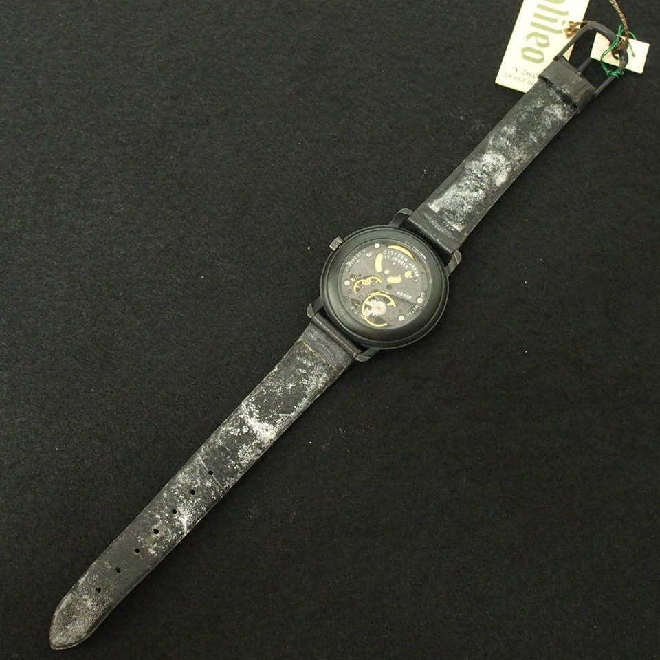 f002 Z1 希少 シチズン CITIZEN メンズ腕時計 手巻き ガリレオ GN-7-B 