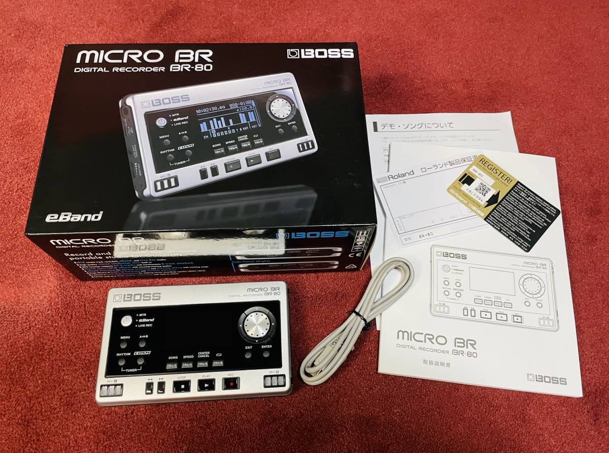 新作 数回のみ使用 BOSS BR-80 ボス MICRO BR デジタル レコーダー MTR(マルチトラックレコーダー)｜売買されたオークション情報、yahooの商品情報をアーカイブ公開 - オークファン マルチトラックレコーダー