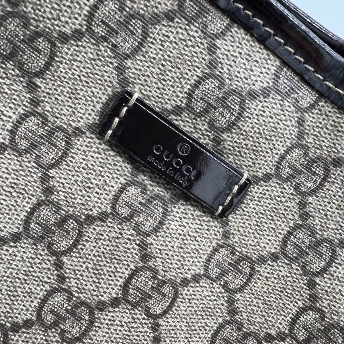 1円【輝きの最高品】GUCCI グッチ GGスプリーム 大容量 トートバッグ 