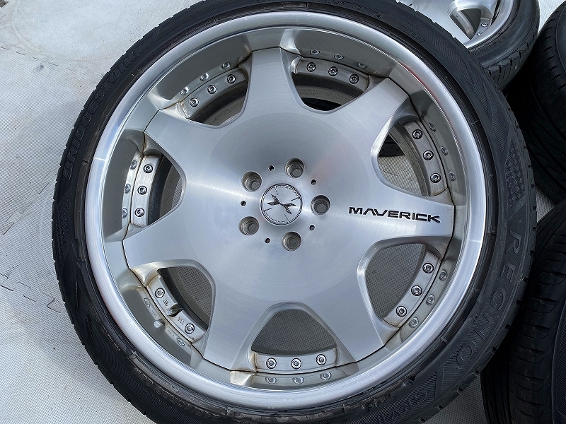 深リム ウェッズ マーベリック 607D ブラシュド PCD120 9J レクサス 