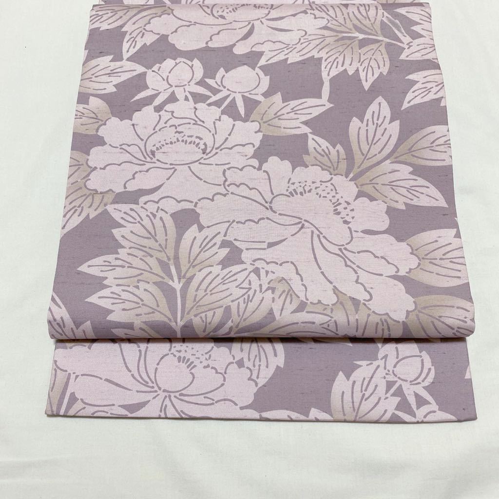 着物月花 石川県無形文化財 白山工房 本場牛首紬 品のある花の紬袋帯