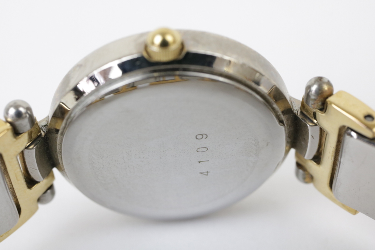 新品電池交換済 バレンシアガ 腕時計 ラインストーンベゼル コンビ