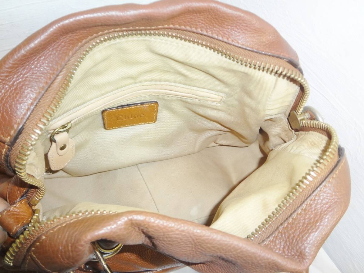 人気 格安】 Chloe クロエ パラティ レザー ゴールド金具 2WAY 